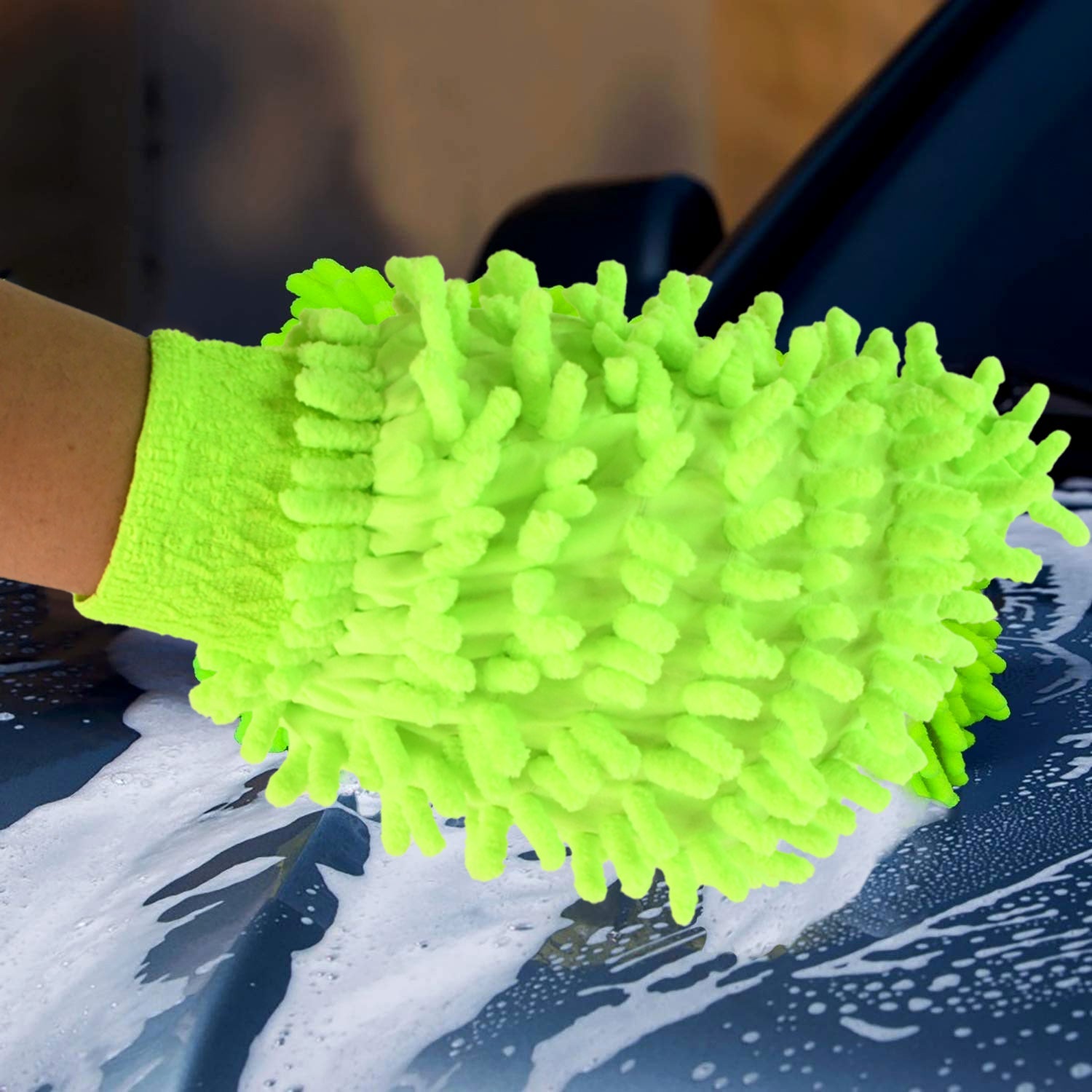 Microfiber Car Wash Glove Mitt For Car,Bike,Home & Surface Microfiber Car Wash Glove Mitt For Car,Bike,Home & Surface